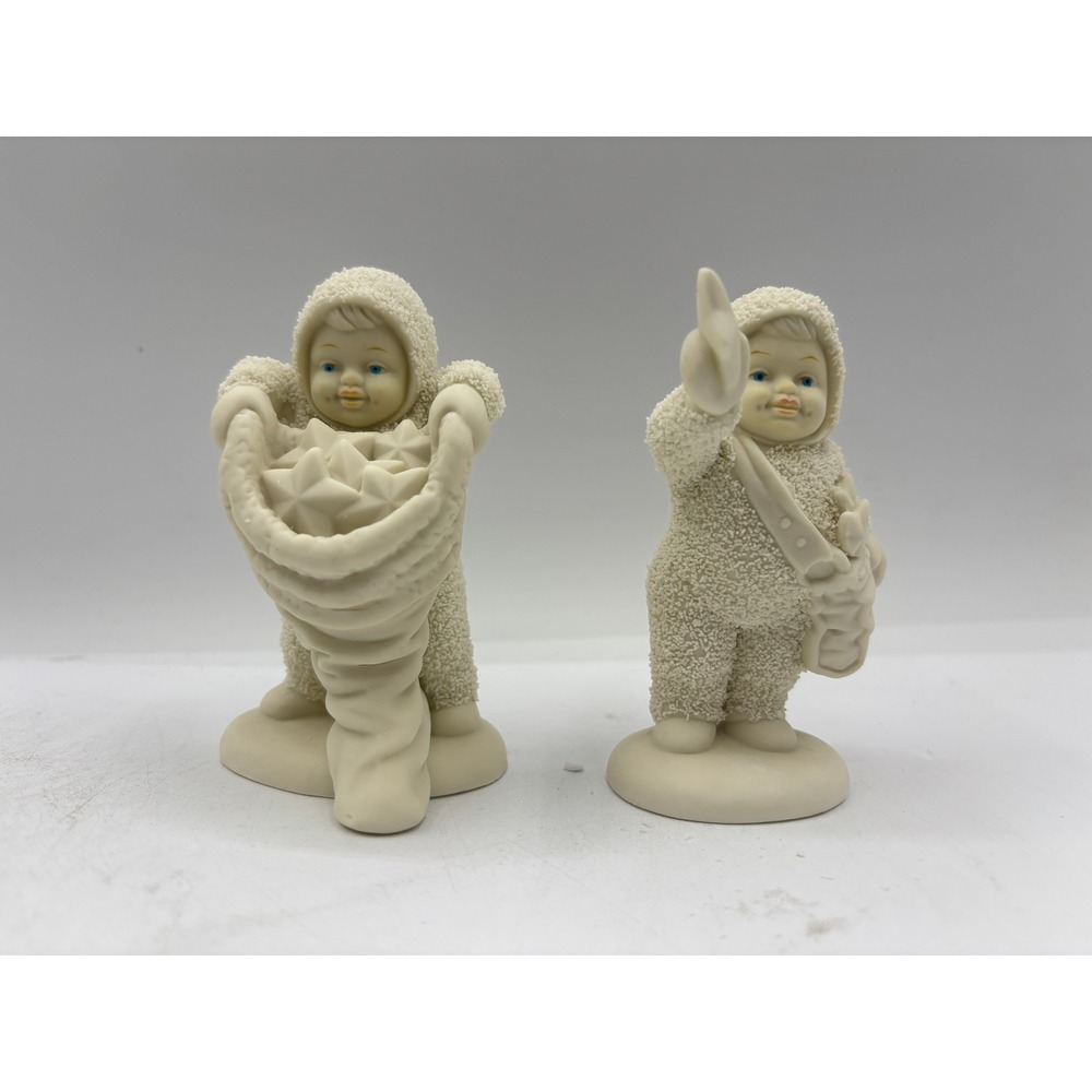 Dept 56 1996 Winter Tales of the Snowbabies With Hugs & Kisses Set of 2 68813